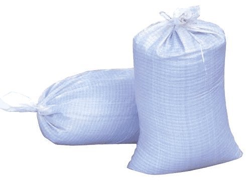 Book Cover 14x26 Woven Polypropylene Sand Bags With Ties (20 Bags)
