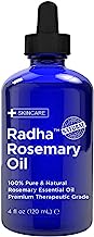 Book Cover Radha Beauty Rosemary Essential Oil and Steam Distilled for Aromatherapy, Relaxation, Scalp Treatment, Healthy Hair Growth, Anti-Aging, Dry Skin, Acne Skincare Rosemary 4 fl oz.
