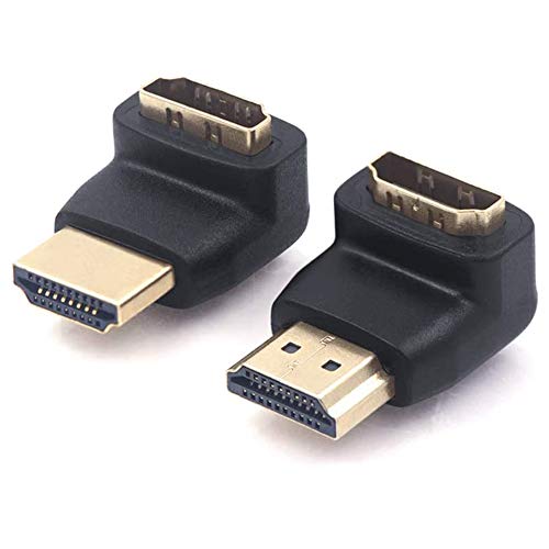 Book Cover VCE Combo HDMI 90 Degree and 270 Degree Right Angle Male to Female Adapter 3D&4K Supported