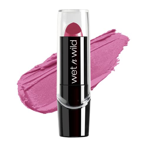 Book Cover wet n wild Silk Finish Lipstick| Hydrating Lip Color| Rich Buildable Color| Retro Pink
