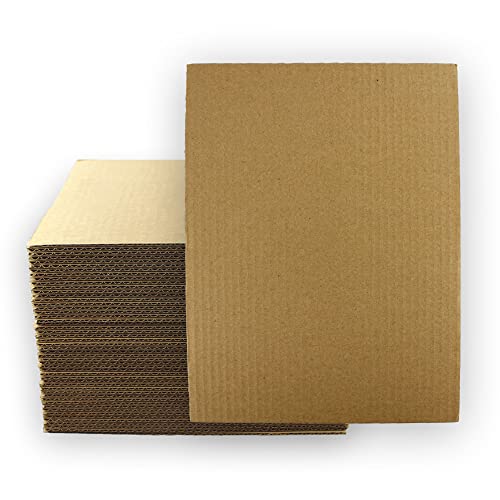 Book Cover EcoSwift 8.5 x 11 x 0.12 Inch Lightweight Corrugated Cardboard Shipping Pads Bundle for Moving, Mailing, or Storage (100 Pack)