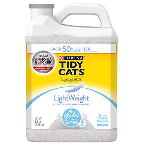 Book Cover Purina Tidy Cats Light Weight, Low Dust, Clumping Cat Litter, LightWeight Glade Clear Springs Multi Cat Litter - (2) 8.5 lb. Jugs