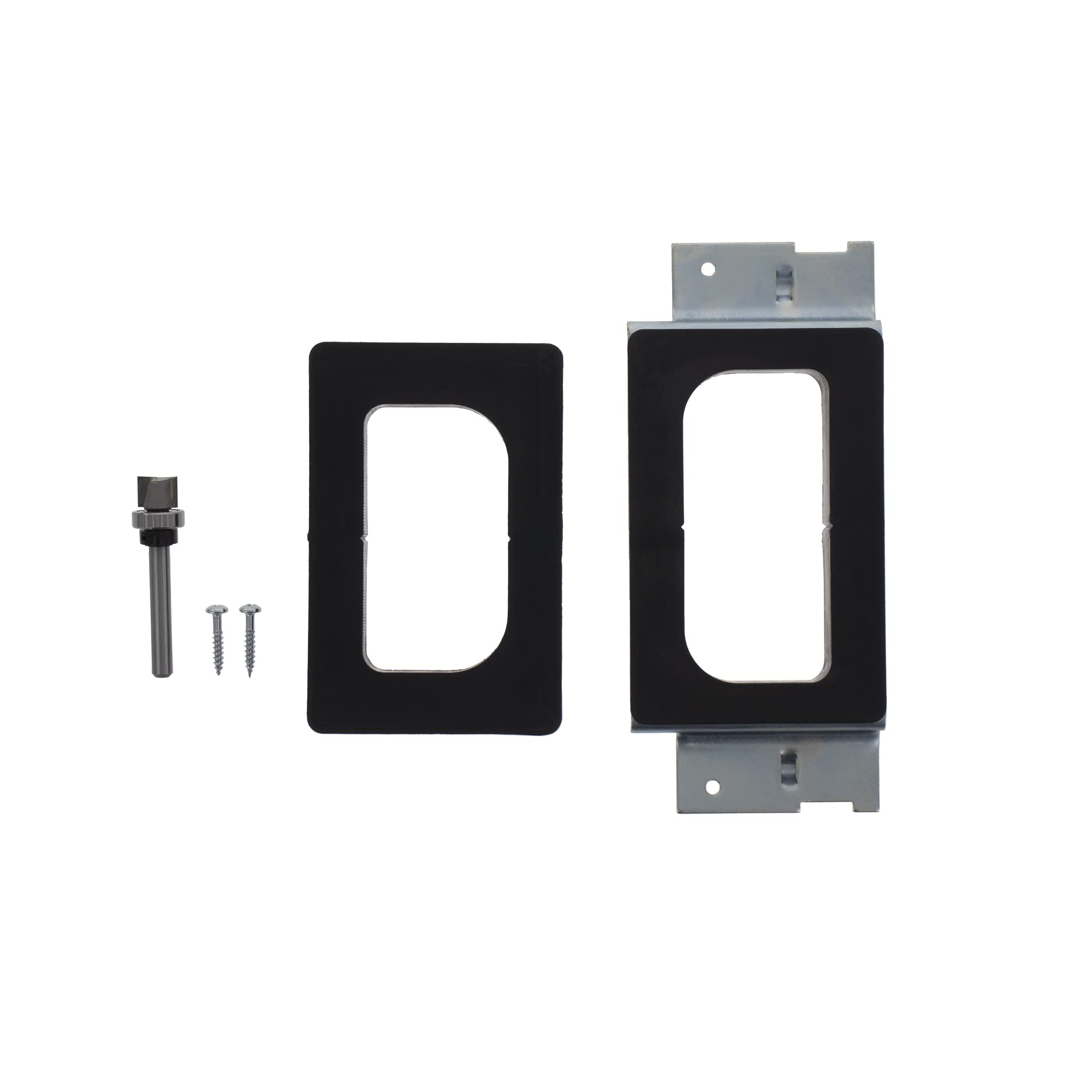 Book Cover Milescraft 1222 Hinge Mate 150 – Door Hinge Installation Kit/Mortiser Template for Use on Doors and Jambs