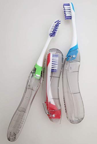 Book Cover Ortho Travel Folding Toothbrush (3 Pack)