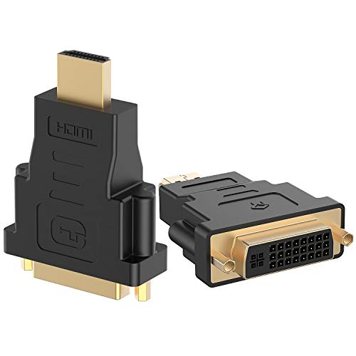 Book Cover Rankie 2-Pack HDMI (Male) to DVI (Female) Adapter (Black)