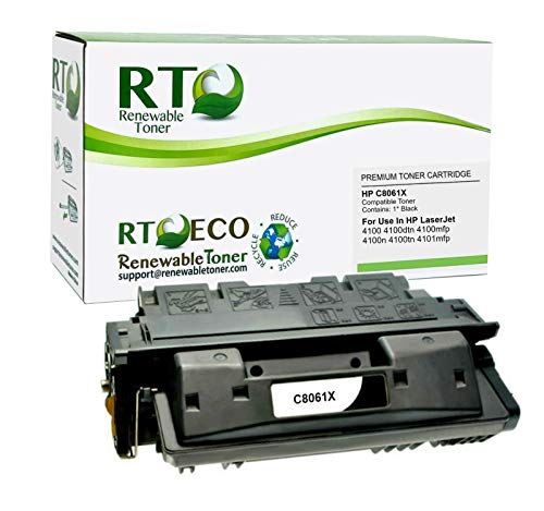 Book Cover Renewable Toner 61X Compatible Toner Cartridge Replacement HP C8061X for HP LaserJet 4100 Printer Series
