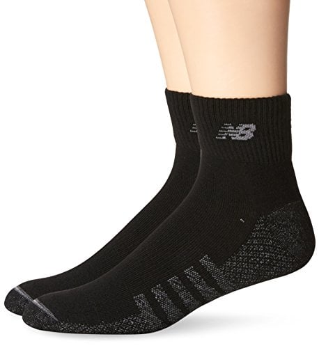 Book Cover New Balance Unisex 2 Pack Technical Elite Quarter with Coolmax Socks