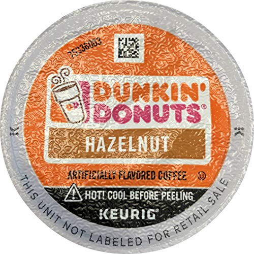 Book Cover Dunkin' Donuts 32 Count Hazelnut Flavored Coffee K-Cups For Keurig K Cup Brewers (2 boxes of 16 k cups)