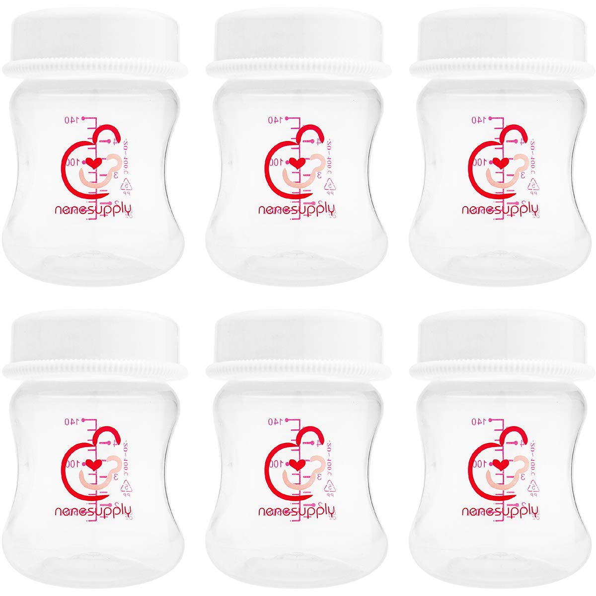 Book Cover Nenesupply 4.7oz Wide Neck Breast Pump Bottles Use as Bottles for Pumping with Spectra S1 Spectra S2 Breast Pumps. Pump Bottles for Spectra Pump. Breastmilk Storage and Collection Bottles (Pack of 6) 4.7 Ounce (Pack of 6)