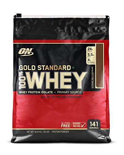 Book Cover OPTIMUM NUTRITION GOLD STANDARD 100% Whey Protein Powder, Extreme Milk Chocolate, 10 Pounds