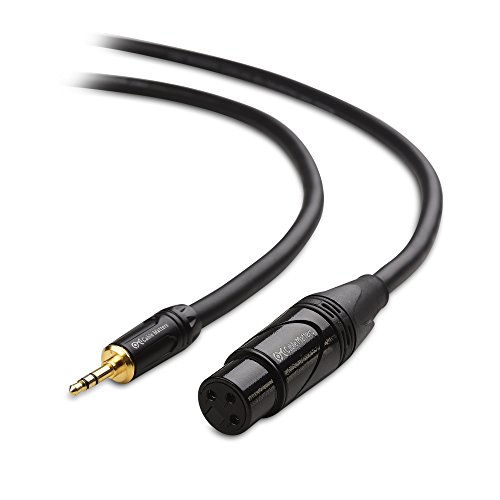 Book Cover Cable Matters (1/8 Inch) Unbalanced 3.5mm to XLR Cable (XLR to 3.5mm Cable) Male to Female 6 Feet