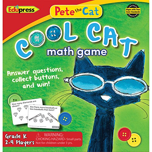 Book Cover Edupress Pete the Cat Cool Cat Math Game Grade K - EP63530