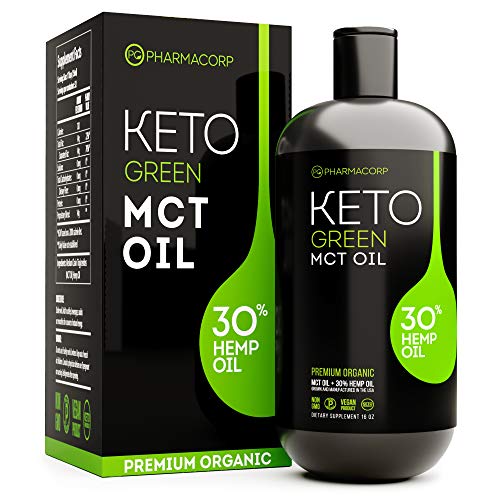 Book Cover 100% Organic MCT Oil for Vegan - Derived only from Non-GMO Hawaiian Coconuts - Includes Omega 3,6,9 and Vitamic C, E (3-in-1) - US Made - Great in Keto Salad Dressings