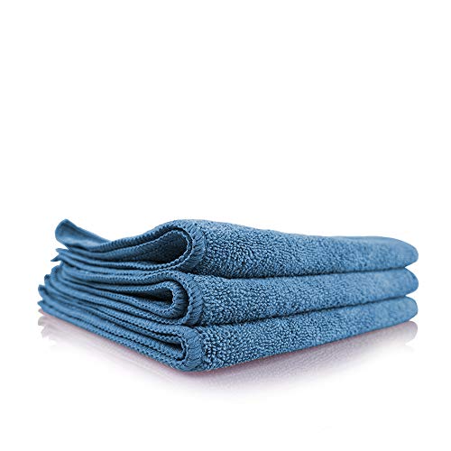 Book Cover Chemical Guys MICMBLUE03 Workhorse Professional Grade Microfiber Towel, Blue (16 in. x 16 in.) (Pack of 3)