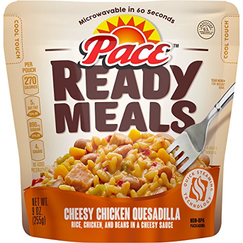 Book Cover Pace Ready Meals, Cheesy Chicken Quesadilla, 9 oz (Pack of 6)