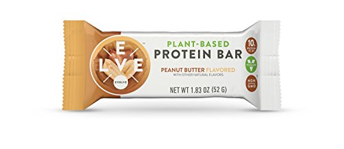 Book Cover Evolve Plant-Based Protein Bars, Peanut Butter, 10g Protein, 1.83Oz 12 Count