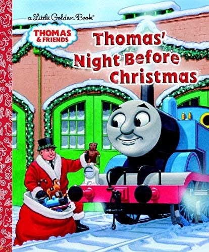 Book Cover Thomas' Night Before Christmas (Thomas & Freinds) (Little Golden Book) by Hooke, R. Schuyler (2013) Hardcover