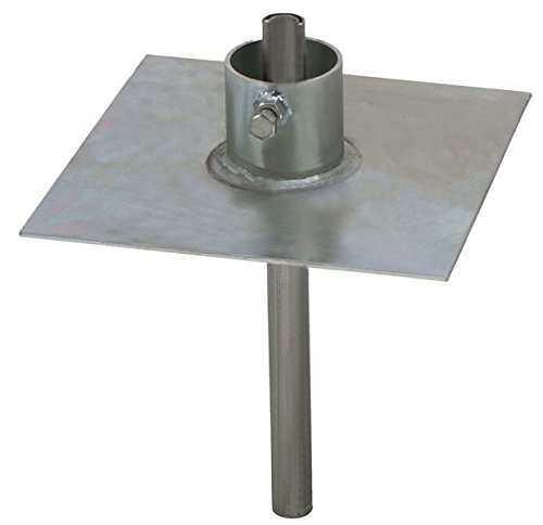 Book Cover EZ 32A Heavy Duty Ground Mount for Telescopic/Push Up Masts - Mast Plate