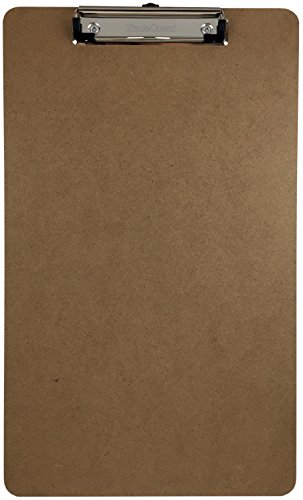 Book Cover Trade Quest Legal Size Clipboard Low Profile Clip Hardboard Single (Pack of 1)