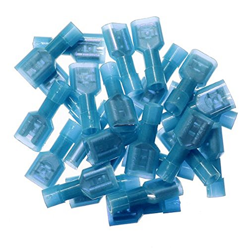Book Cover Yueton 100pcs Female Fully Insulated Wire Crimp Terminal Nylon Quick Connectors Wiring Spade