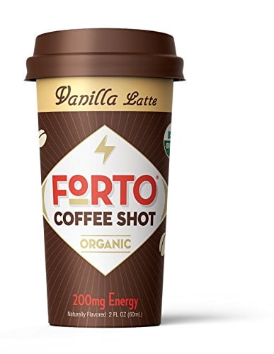 Book Cover FORTO Coffee Shots - 200mg Caffeine, Vanilla Latte, High Caffeine Cold Brew Coffee, Bottled Fast Coffee Energy Boost, 2 Fl Oz (Pack of 12)