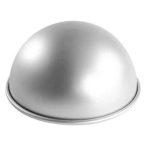 Book Cover Fat Daddio's PHA-10 Anodized Aluminum Hemisphere Pan, 10 x 4.75 Inch, Silver