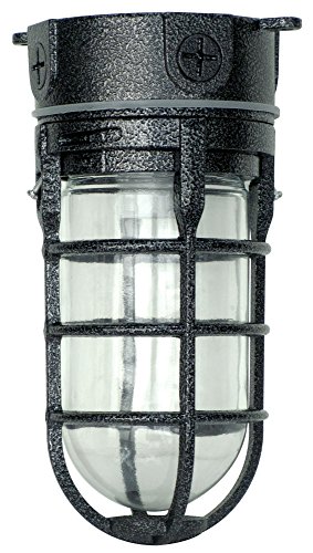 Book Cover Woods L1706BLK Light, Security Weather Tight Industrial, One Size, Black