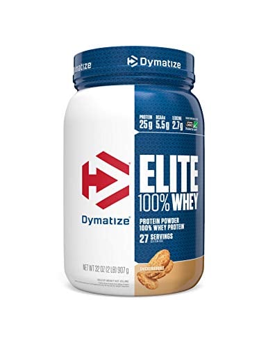Book Cover Dymatize Elite 100% Whey Protein Powder, Take Pre Workout or Post Workout, Quick Absorbing & Fast Digesting, Snickerdoodle, 2 Pound