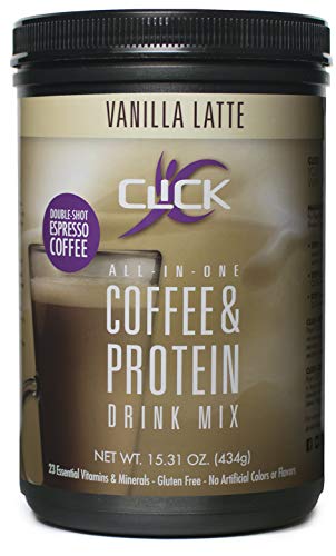Book Cover CLICK Espresso Protein Drink, Mocha (14-Servings), 470ml Canister - Mocha (2 Pack), Mocha (2 Pack)