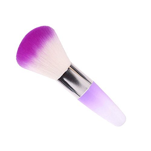 Book Cover Binmer(TM) Nail Brushes Remove Dust Powder for Acrylic Nails Nail And Nail Art Dust Clean (Purple)