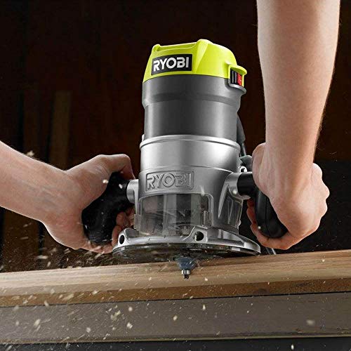 Book Cover Ryobi 8.5 Amp 1-1/2 HP Fixed Base Router (Green) (Renewed)