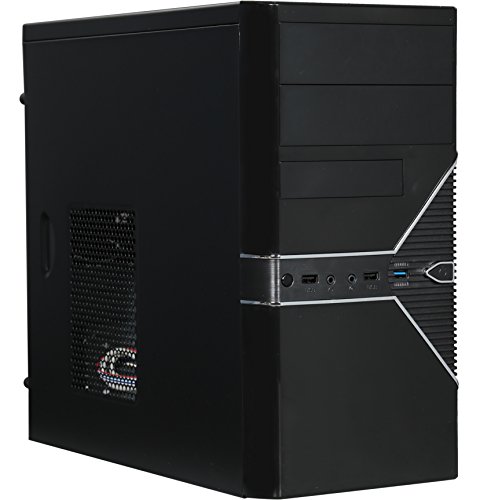 Book Cover ROSEWILL Micro ATX Mini Tower Computer Case, Steel and plastic computer case with 1x 120mm front fan and 1x 80mm rear fan, Top I/O ports: 1x USB3.0, 2x USB 2.0 and Audio ports (FBM-05)