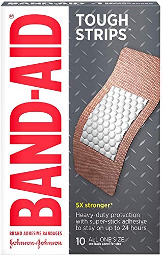 Book Cover Band-Aid Tough-Strips Bandages, Extra Large 10 ea Pack of 3