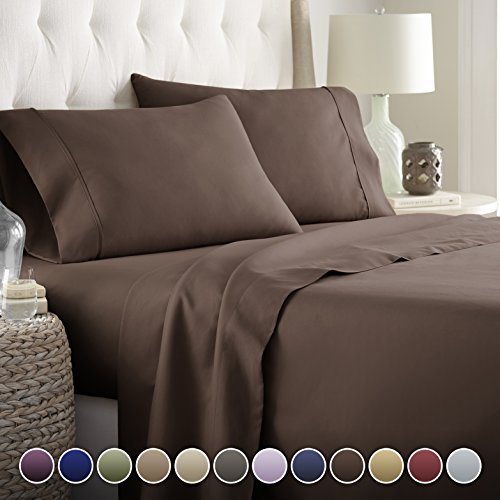 Book Cover Hotel Luxury Bed Sheets Set Today! On Amazon Softest Bedding 1800 Series Platinum Collection-100%!Deep Pocket,Wrinkle & Fade Resistant (Twin, Brown)