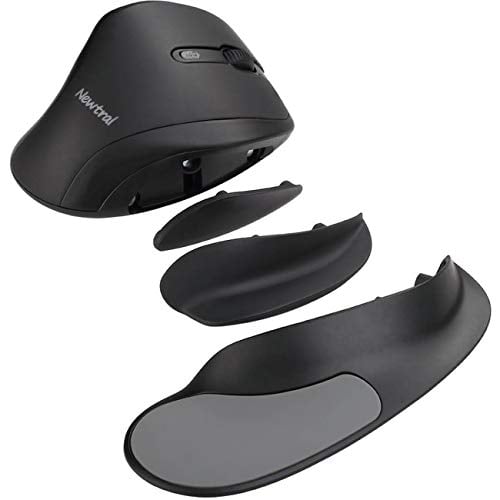 Book Cover Newtral 2 KOV-N200BWL Large Mouse Wireless -- Black/Black