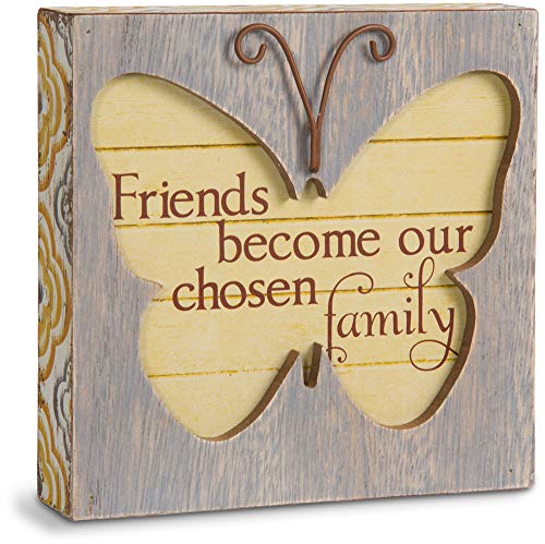 Book Cover Pavilion Gift Company Simple Spirits 41085 Friend Butterfly Plaque, 4-1/2