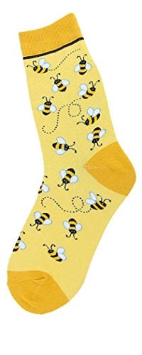 Book Cover Foot Traffic, Bugs Women's Socks, Bees All Over