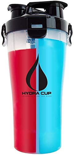 Book Cover Hydra Cup - 30oz Dual Threat Shaker Bottle, Shaker Cup + Water Bottle, Leak Proof, Awesome Colors, Save Time & Be Prepared (Pack of 1, Original Black)
