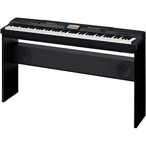 Book Cover Casio Cgp-700Bk 88-Key Digital Grand Piano With Color Touch Screen Display And Power Supply MultiColored