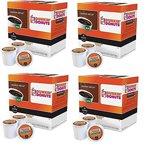 Book Cover Dunkin Donuts Decaf Coffee K-Cups For Keurig K Cup Brewers (64 count)