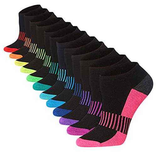 Book Cover Tipi Toe Women's 12-Pairs Low Cut Athletic Sport Peformance Socks