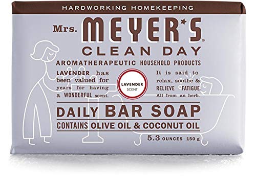 Book Cover 2 Packs of Mrs. Meyer's Bar Soap - Lavender - 5.3 Oz