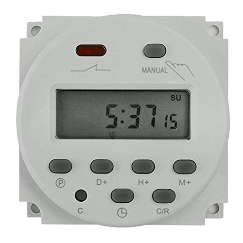 Book Cover FAVOLCANO CN101 DC 12V 16A Digital LCD Power Programmable Timer Time Switch Relay