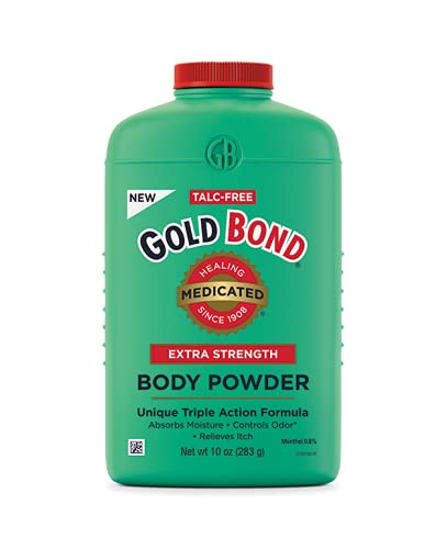 Book Cover Gold Bond Extra Strength Medicated Body Powder 10 oz., Cooling, Absorbing & Itch Relief
