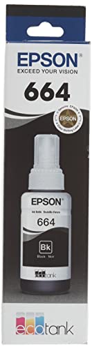 Book Cover EPSON T664 EcoTank -Ink Ultra-high Capacity Bottle Black (T664120-S) for Select Epson EcoTank Printers
