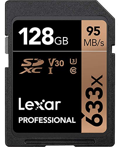 Book Cover Lexar Professional 633x 128GB SDXC UHS-I Card