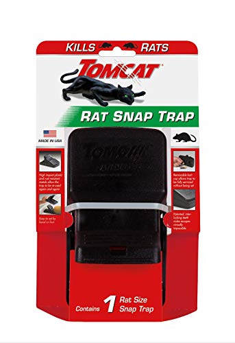 Book Cover Tomcat Rat Snap Trap, 1 Rat Size Trap - Reusable - Effectively Kill Rats - Ideal for Home and Farm Use