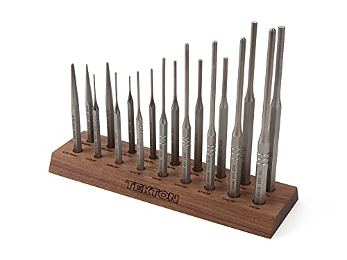 Book Cover TEKTON Punch Set with Walnut Block (18-Piece) | 66564