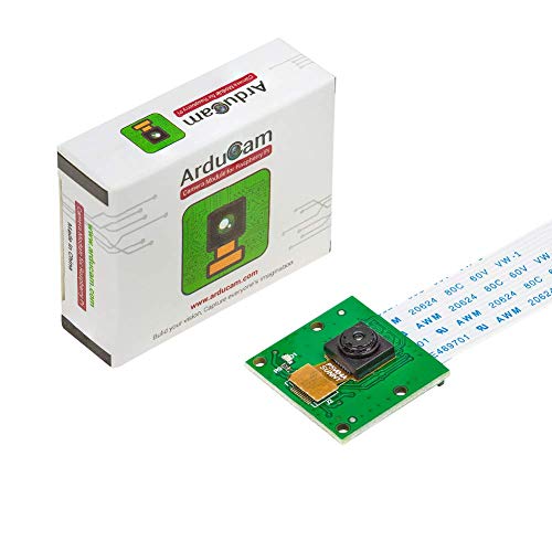 Book Cover Arducam 5 Megapixels 1080p Sensor OV5647 Mini Camera Video Module for Raspberry Pi Model A/B/B+, Pi 2 and Raspberry Pi 3,3B+, Pi 4