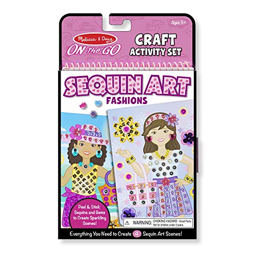 Book Cover Melissa & Doug On-the-Go Crafts - Sequin Art - Fashion